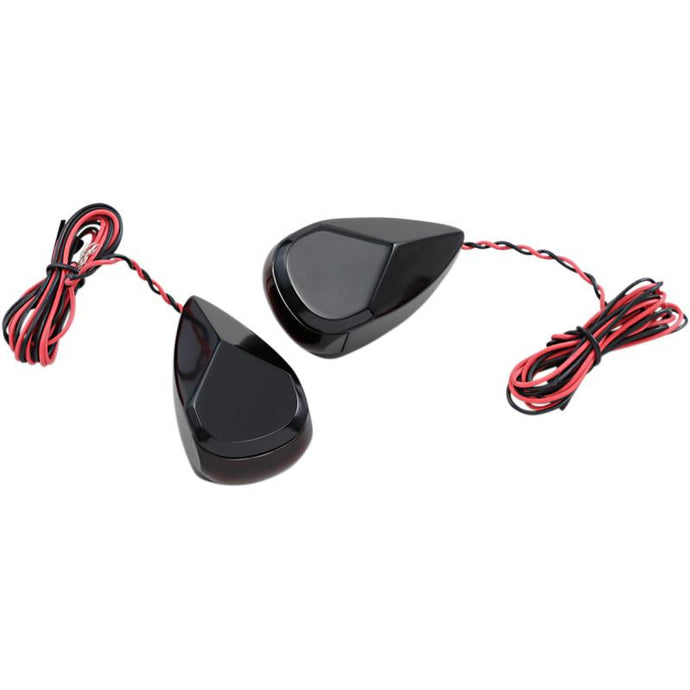 Alloy Art MRL-3B LED Turn Signal - Black Red/Red Lens