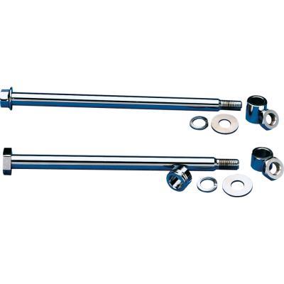 Drag Specialties DS-223044 Chrome Axle Kit - Rear