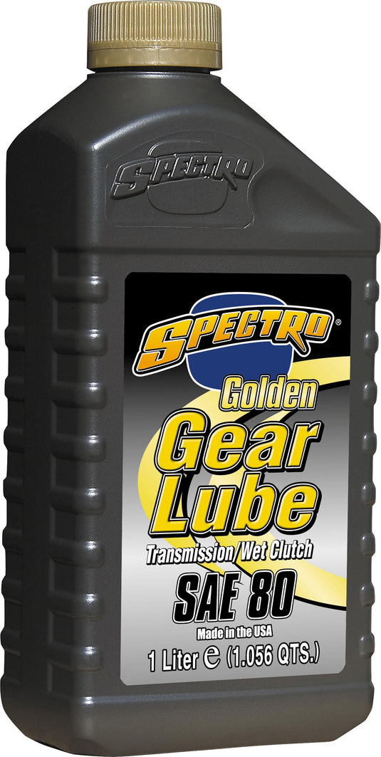 Spectro 310251 Golden Motorcycle Gear Lube - 80W -  1lt. - 12/Case