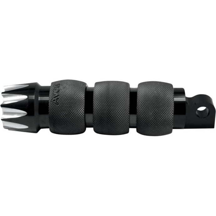 Avon Grips FP-AIR-90-AN-EX Excalibur Air Cushioned Male-Mount Footpegs - Black Anodized