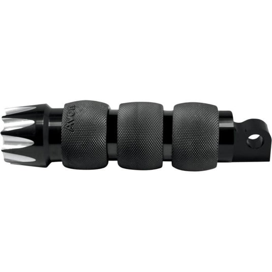 Avon Grips FP-AIR-90-AN-EX Excalibur Air Cushioned Male-Mount Footpegs - Black Anodized