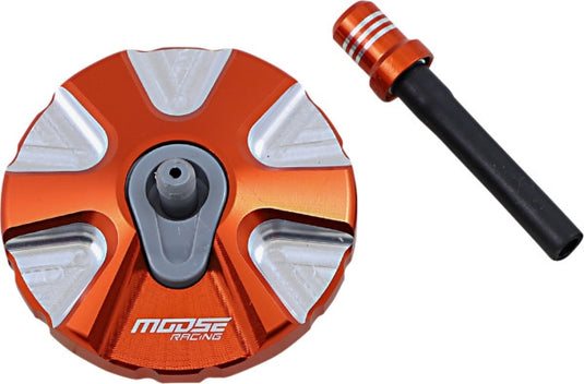 Moose Racing T03-1132R Colored Gas Caps - Aluminum - Red