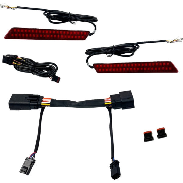 Custom Dynamics CD-LATCH-23-R Dual Color LED Saddlebag Latch Lights - Red