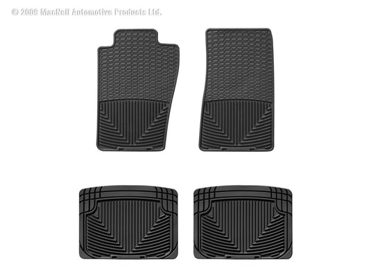 Weathertech W11-W20 WT Rubber Mats - Front - Blk