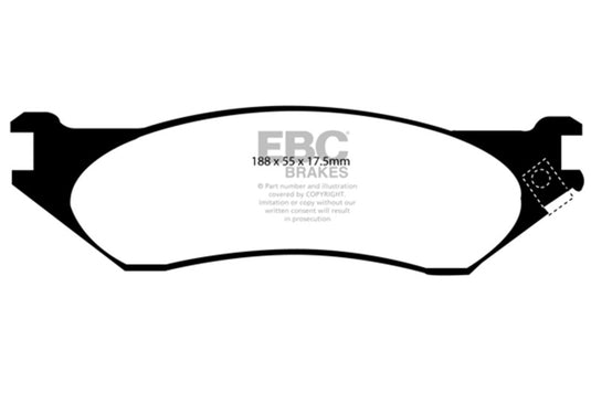 Ebc DP41267R EBC Yellowstuff Brake Pad Sets