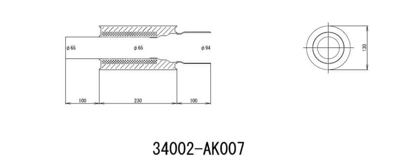 Load image into Gallery viewer, Hks 34002-AK007 HKS Exhaust - Universal Mufflr
