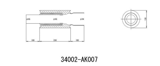 Hks 34002-AK007 HKS Exhaust - Universal Mufflr