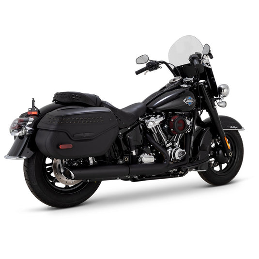 Vance & Hines 46750 Twin Slash Slip-On - Wrinkle Black