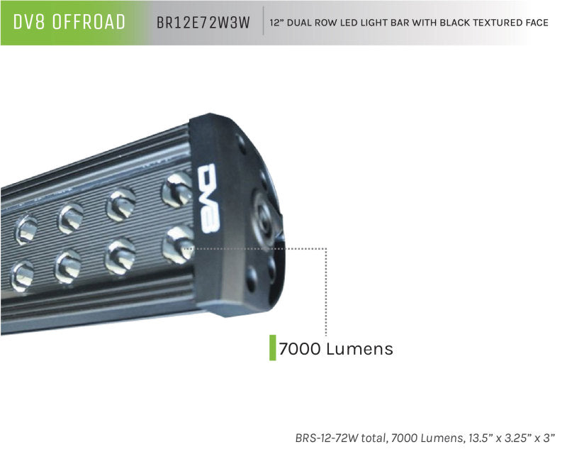 Load image into Gallery viewer, Dv8 Offroad BR12E72W3W DVE LED Light Bars &amp; Cubes
