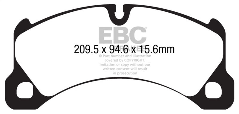 Load image into Gallery viewer, Ebc DP42162R EBC Yellowstuff Brake Pad Sets
