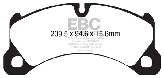 Ebc DP42162R EBC Yellowstuff Brake Pad Sets