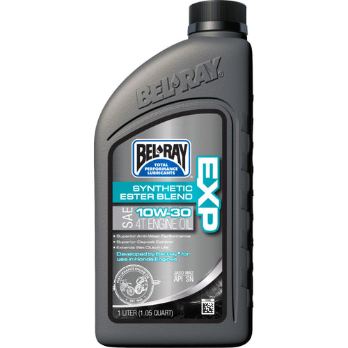 Bel-Ray 300894150160 EXP Synthetic Ester Blend 4T Engine Oil - 10W-30 - 1L.