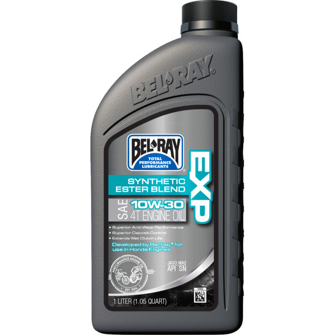 Bel-Ray 300894150160 EXP Synthetic Ester Blend 4T Engine Oil - 10W-30 - 1L.