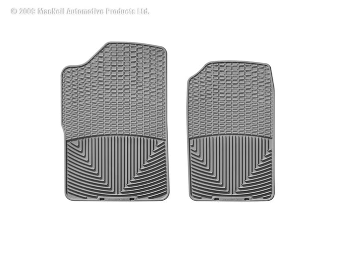 Weathertech W14GR WT Rubber Mats - Front - Grey