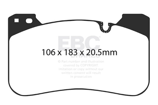 Ebc DP42331R EBC Yellowstuff Brake Pad Sets