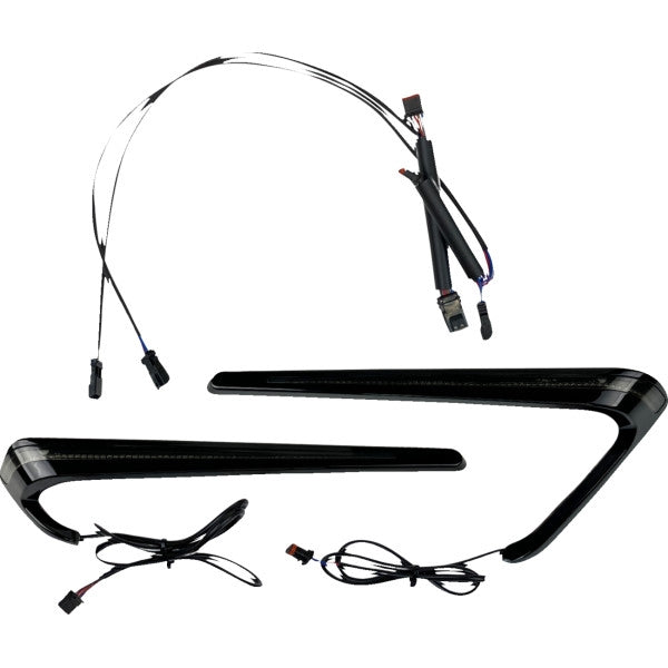 Custom Dynamics CD-LRST-BAG-SB Saddlebag LED Lights - Smoke Lens