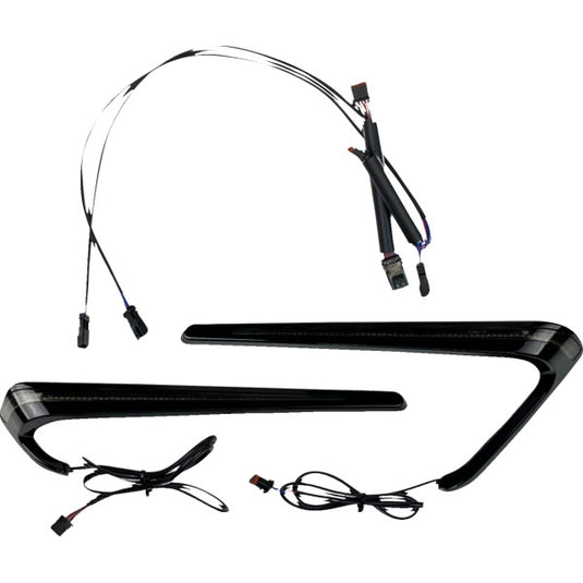 Custom Dynamics CD-LRST-BAG-SB Saddlebag LED Lights - Smoke Lens