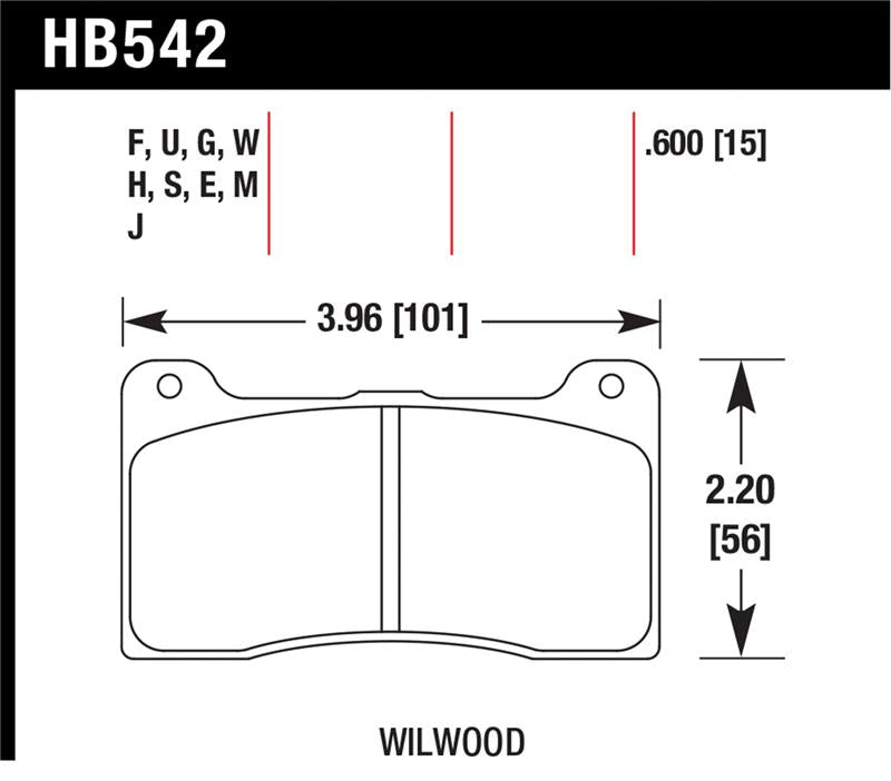 Load image into Gallery viewer, Hawk Performance HB542U.600 HAWK DTC-70 Brake Pad Sets
