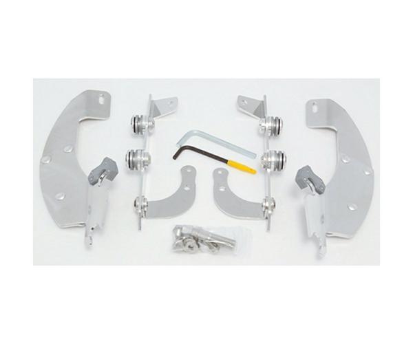 Memphis Shades MEM8980 Trigger-Lock Mount Kit for Batwing Fairing and Fats/Slim Windshields - Polished