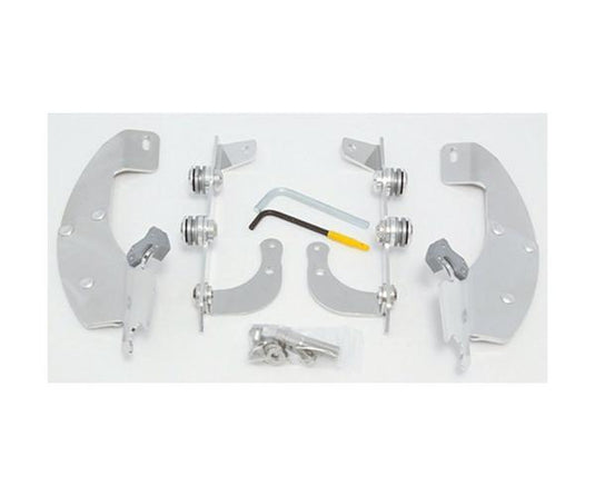 Memphis Shades MEM8980 Trigger-Lock Mount Kit for Batwing Fairing and Fats/Slim Windshields - Polished