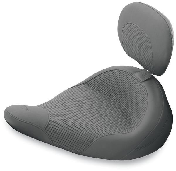 Mustang 79548 Solo Seat with Driver Backrest - Textured