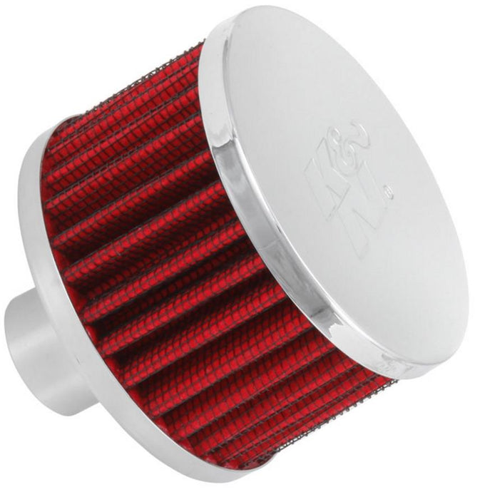 K&N Engineering 62-1170 Steel Base Crankcase Vent Filter - 1in. Vent - Chrome End Cap