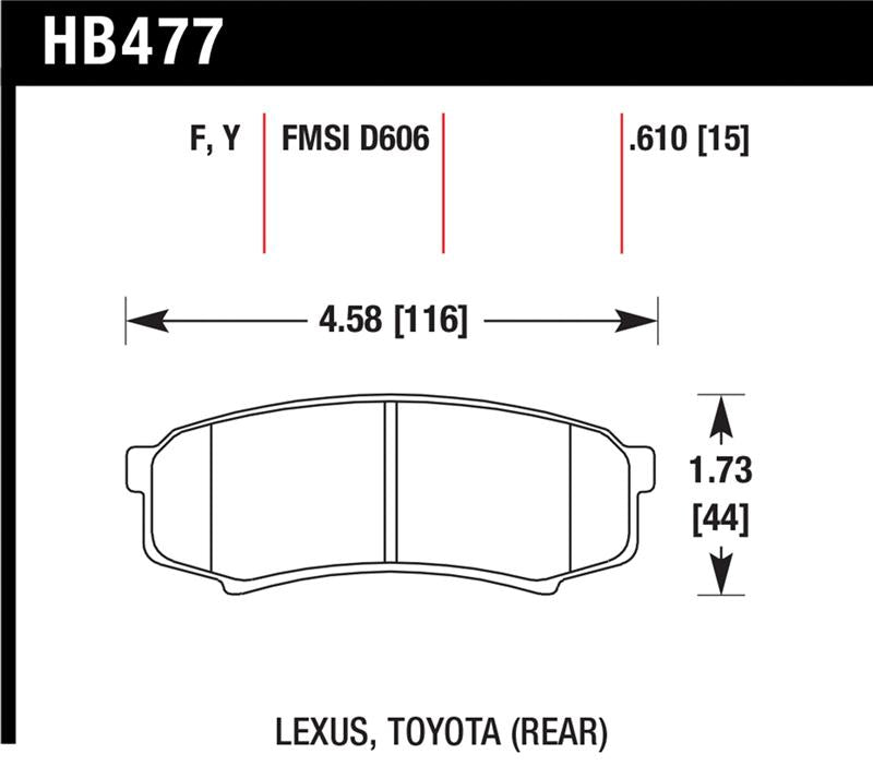 Load image into Gallery viewer, Hawk Performance HB477F.610 HAWK HPS Brake Pad Sets

