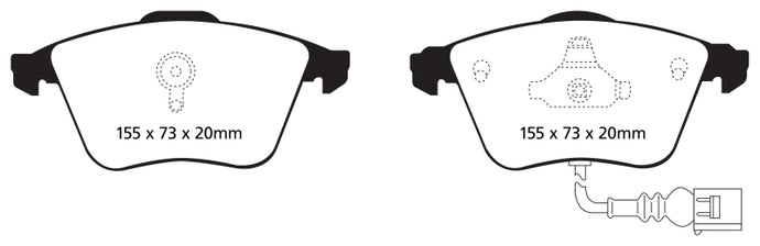 Ebc DP21946 EBC Greenstuff Brake Pad Sets