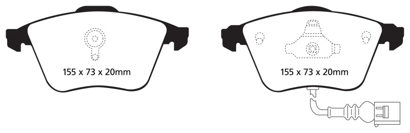 Load image into Gallery viewer, Ebc DP21946 EBC Greenstuff Brake Pad Sets
