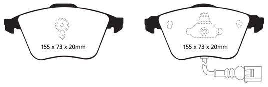 Ebc DP21946 EBC Greenstuff Brake Pad Sets