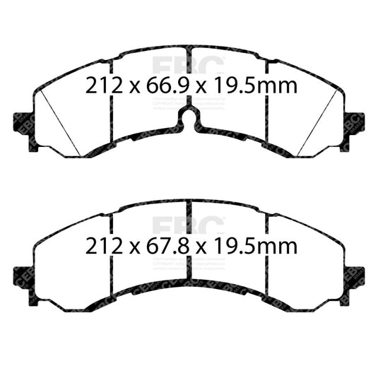 Ebc DP43126R EBC Yellowstuff Brake Pad Sets