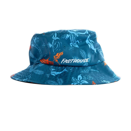 Fasthouse TB Island Hopper Bucket Hat (One Size Fits Most, Blue)