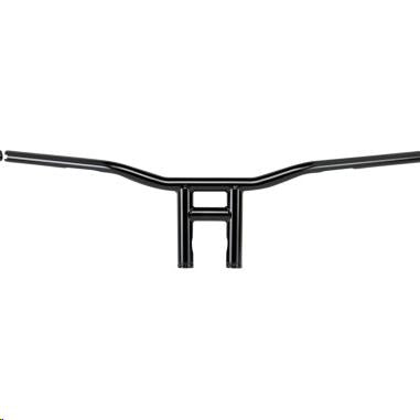 Biltwell Inc. 6238-2015 1in. Throttle-By-Wire Tyson XL 8in. Handlebar - Black Electroplated