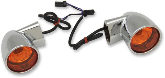 Drag Specialties 2020-1378 Chrome Bullet-Style Turn Signal - Rear