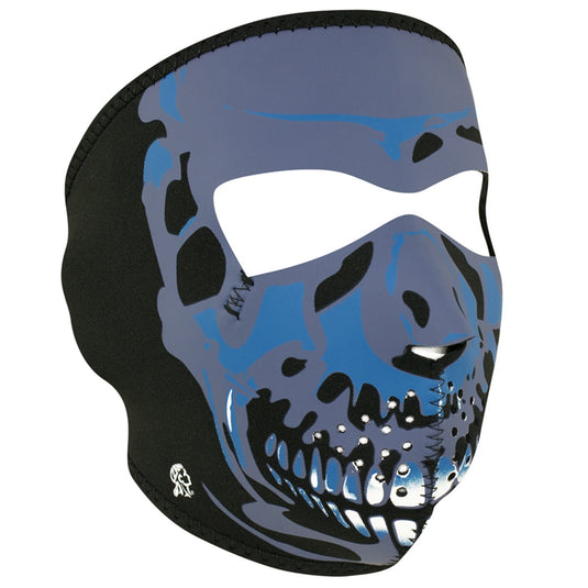 Blue Chrome Skull