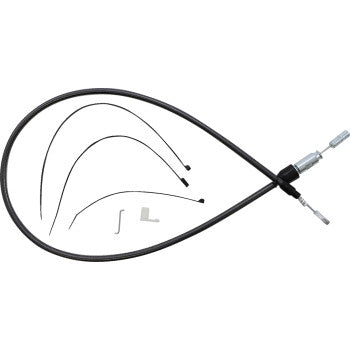 Magnum 42346HE Alternate Length Black Pearl Quick Connect Braided Upper Clutch Cable - 40in.