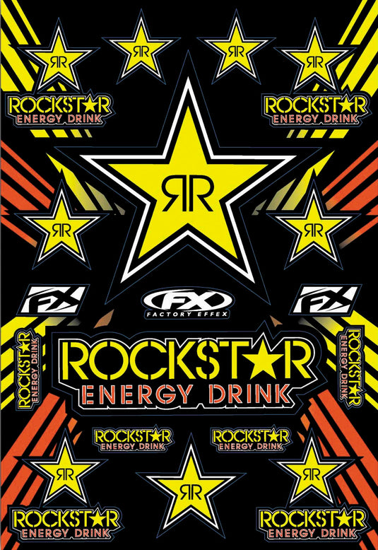Factory Effex 15-68702 Rockstar Yellow Sticker Kit