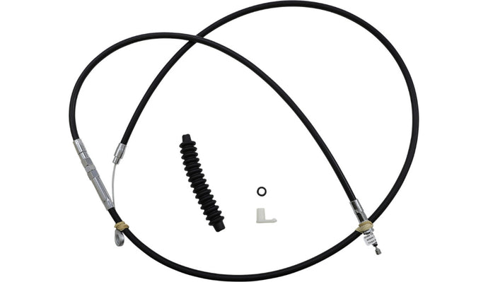 Drag Specialties 0652-2370 Alternative Length Black Vinyl High Efficiency Clutch Cable - 74in.