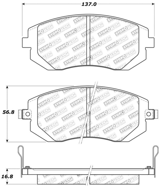 Stoptech 309.09290 ST Sport Brake Pads