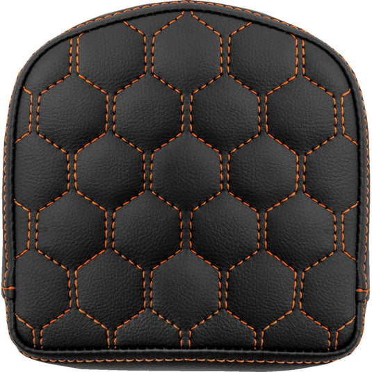 Saddlemen 040849ORA Sissy Bar Pad for Roadsofa HC Seats - Grasvestone with Orange Stitching