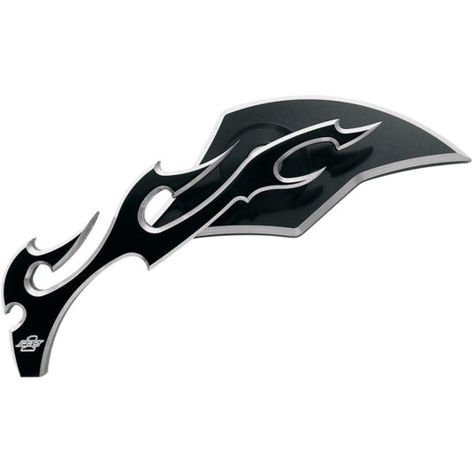 Pro-One Performance 104220B Large Flame Mirror - Left - Black