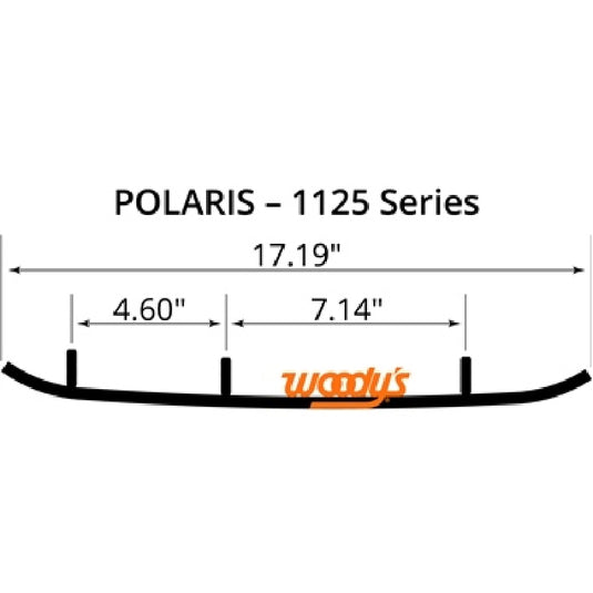 Woodys AP4-1125 Carbide Runner - 60deg. - 4in.