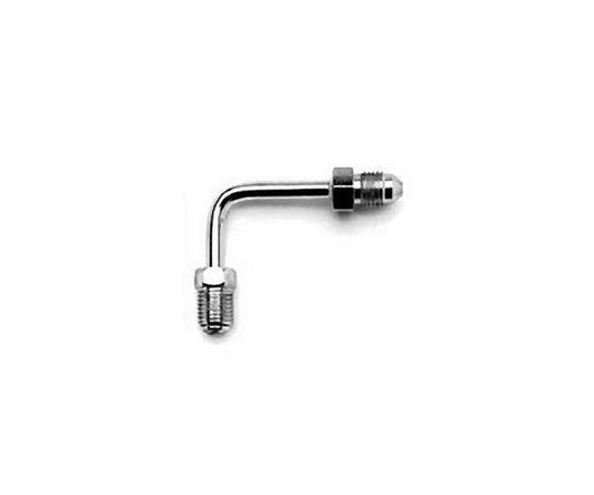 Drag Specialties DS098282 AN-3 x 3/8in.-24 Inverted Flare 90deg. Short Brake Fitting