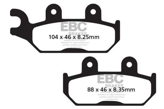 Ebc Powersports FA645X EBC FA-SFA-X Brake Pads