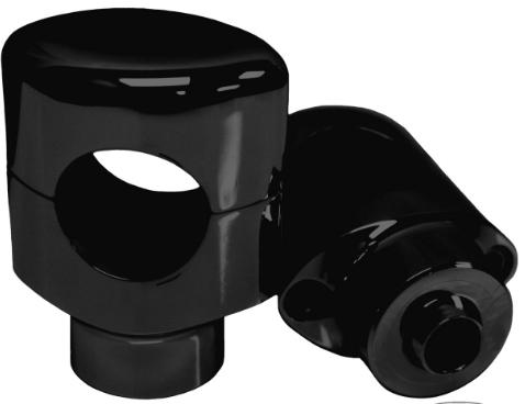La Choppers LA-7402-04B Smooth Riser for 1in. Handlebar - 4in. Talll - Black