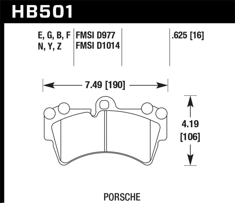 Load image into Gallery viewer, Hawk Performance HB501Z.625 HAWK Ceramic Brake Pad Sets

