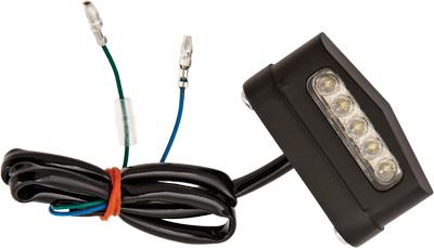 Harddrive L12-6024ABE 3D License Plate Light - 5 LED - Black