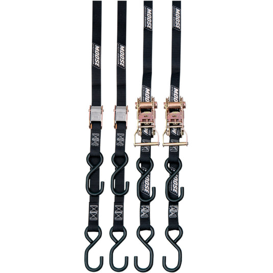 Moose Utility 3920-0300 Heavy-Duty Quad Pack Tie-Down - Black