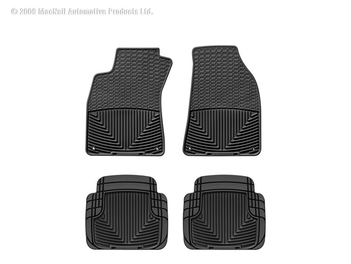 Weathertech W67-W50 WT Rubber Mats - Rear - Blk