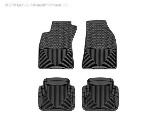 Weathertech W67-W50 WT Rubber Mats - Rear - Blk